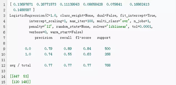写个demo测试一下sklearn